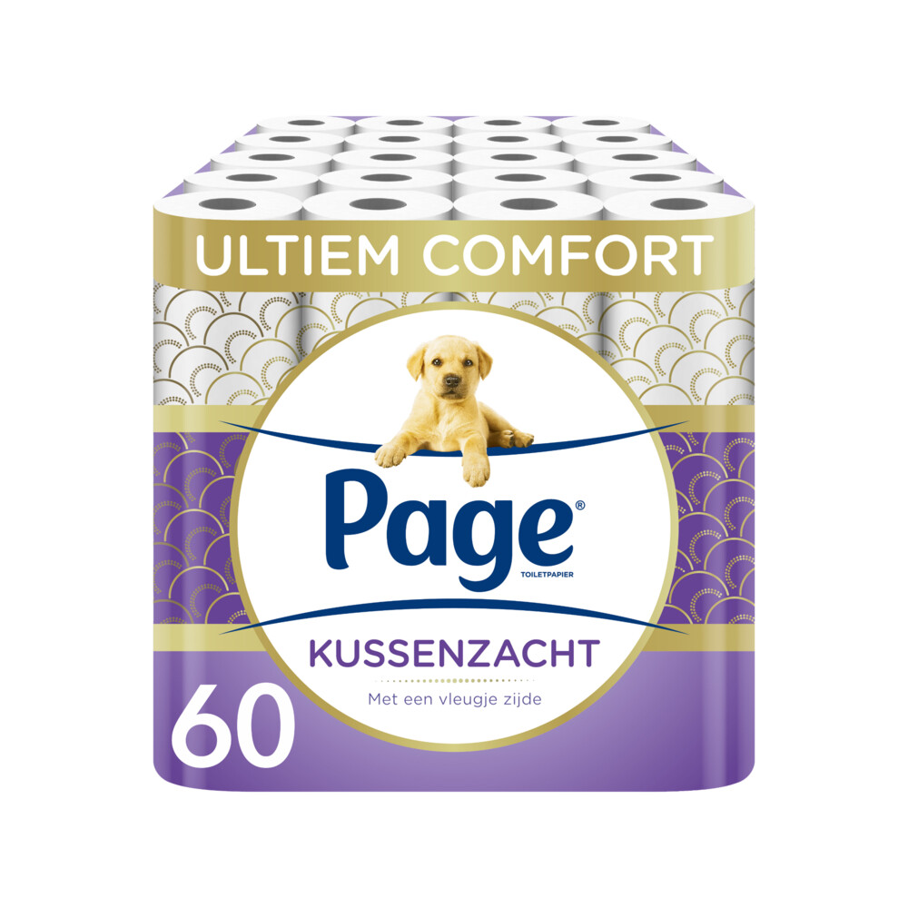 5x Page Toiletpapier Kussenzacht 3-laags 12 stuks