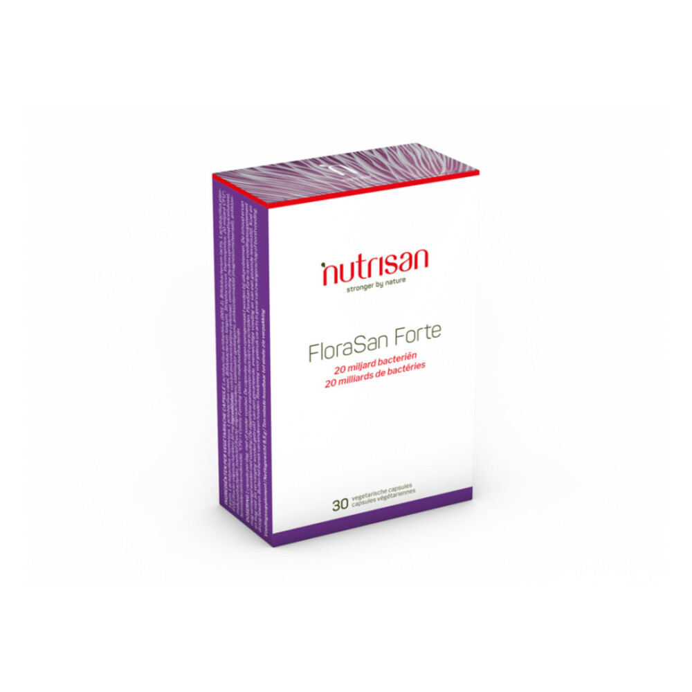 Gratis Verzending: Nutrisan Florasan Forte 20 Miljard Bacteriën 30 capsules