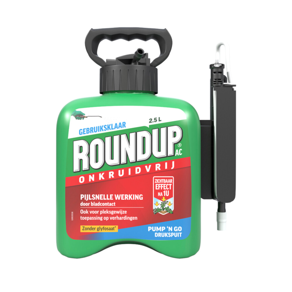 4x Roundup AC Snel Onkruidvrij Onkruiddrukspuit 2,5 liter