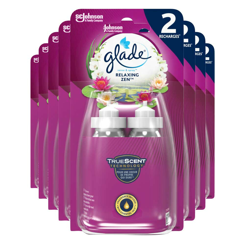 8x Glade Sense&Spray Relaxing Zen 2 x 18 ml