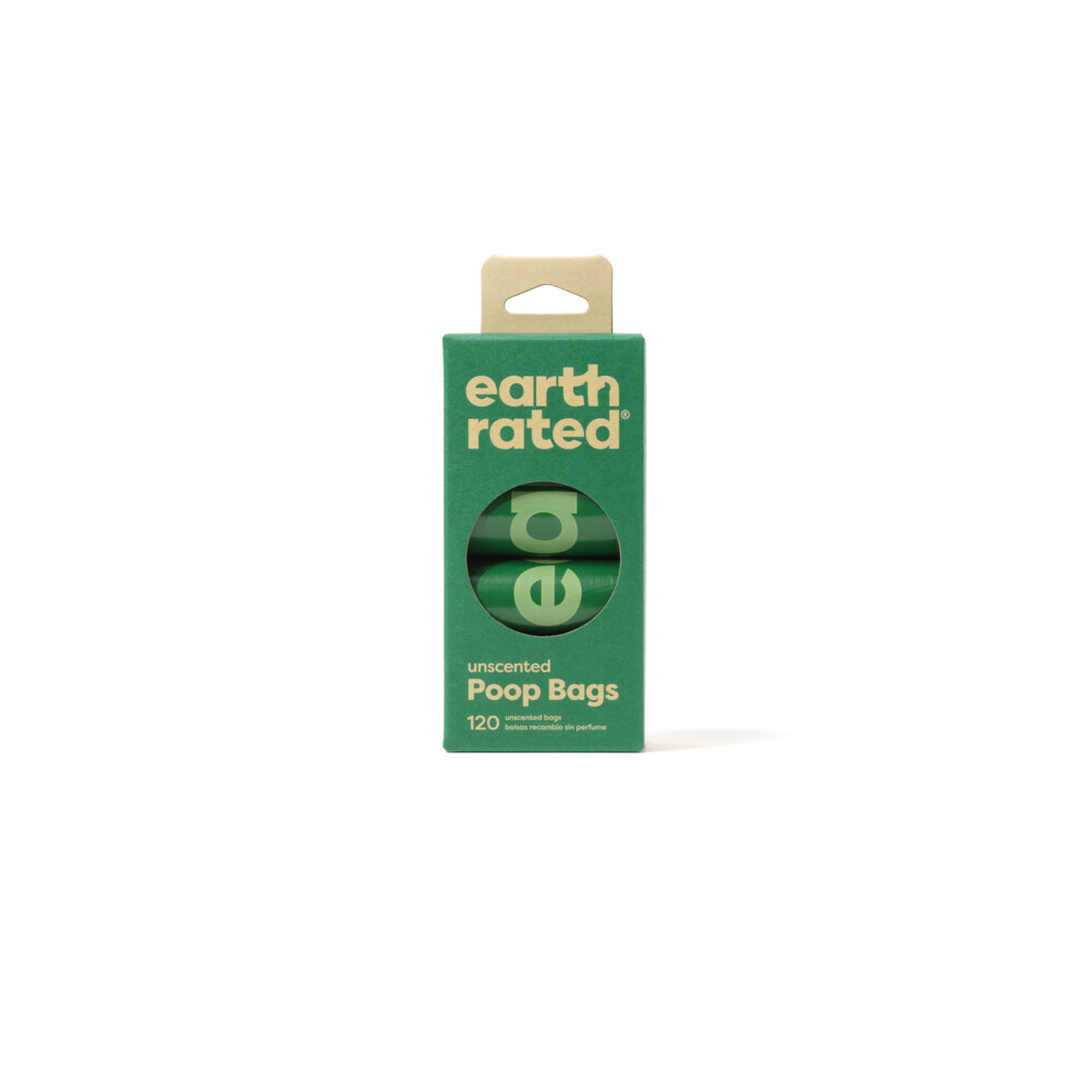 12x Earth Rated Eco Poepzakjes Geurloos 8 x 15 zakjes