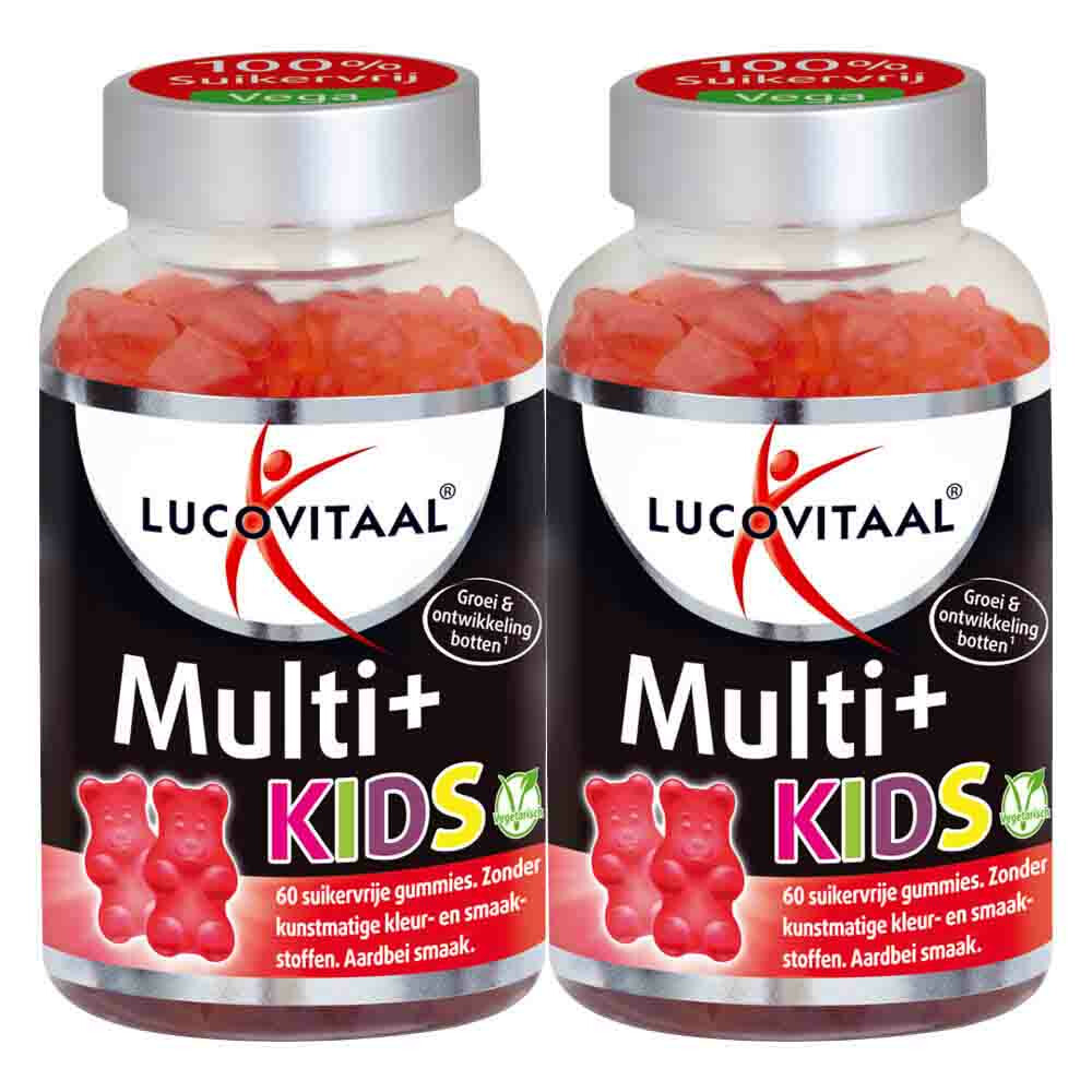 2x Lucovitaal Vitamine Gummies Multi+ Kids 60 gummies