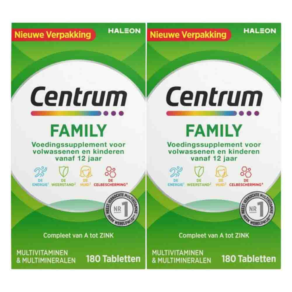 2x Centrum Original Multivitaminen 180 tabletten