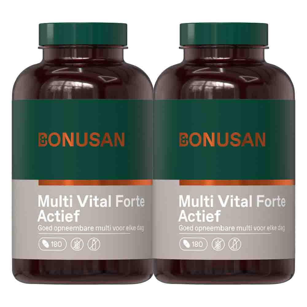 Gratis Verzending: 2x Bonusan Multi Vital Forte Actief 180 tabletten