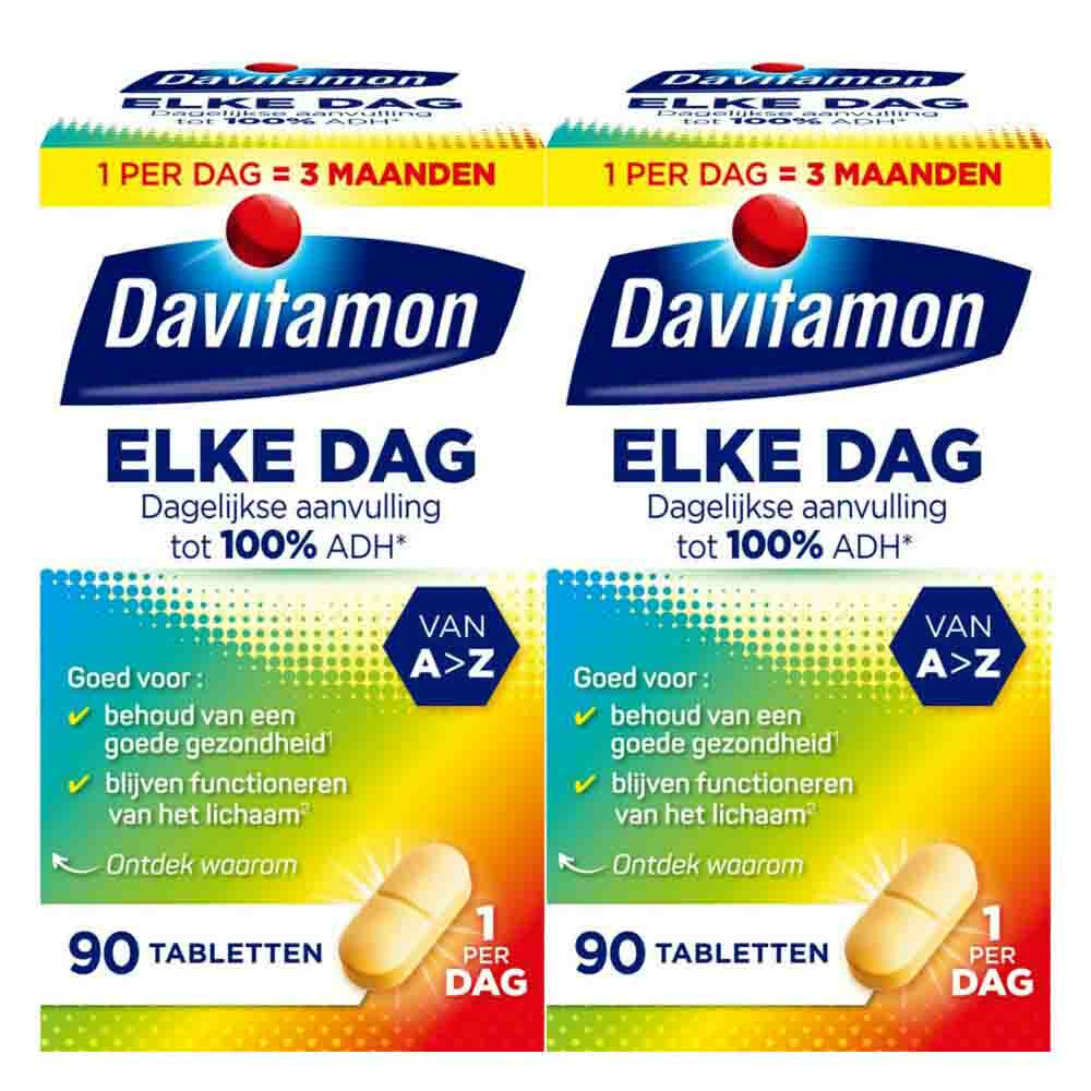 2x Davitamon Elke Dag 90 tabletten