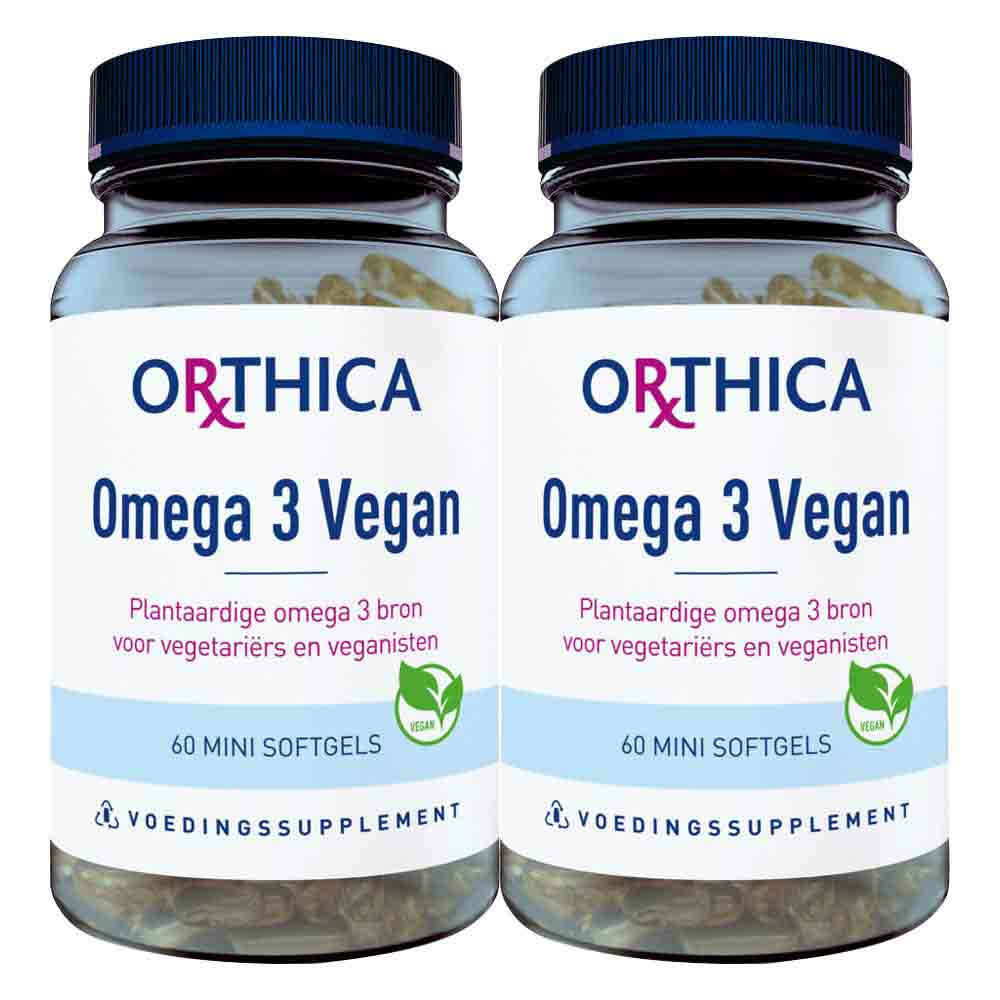 2x Orthica Omega 3 Vegan 60 softgels