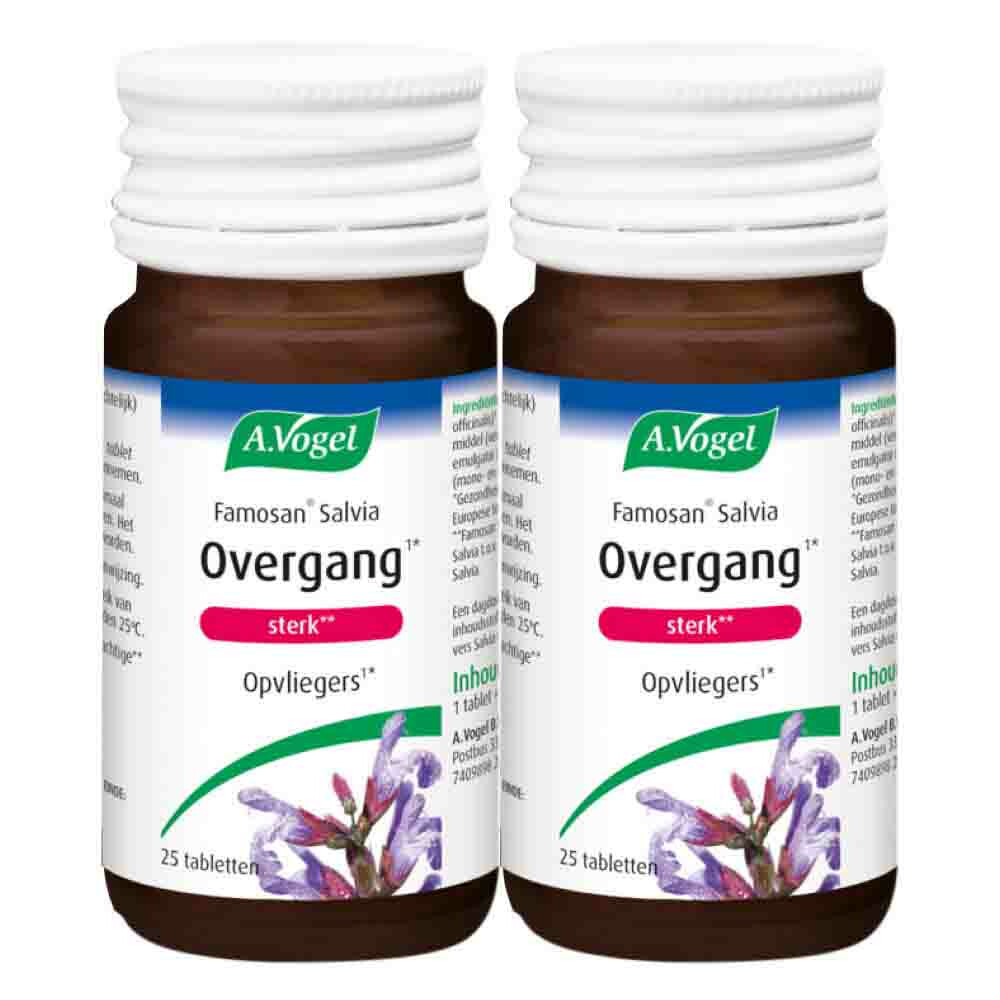 Gratis Verzending: 2x A.Vogel Famosan Salvia Overgang Sterk 25 tabletten