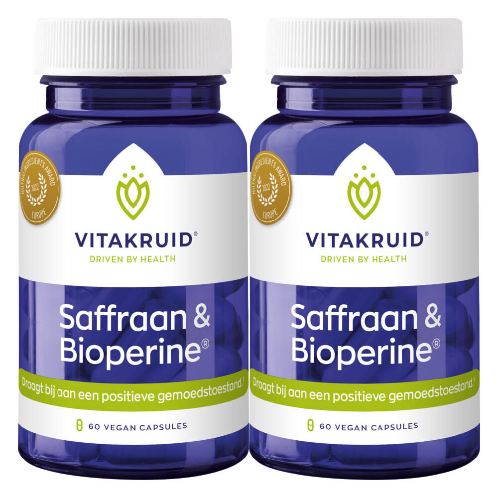 2x Vitakruid Saffraan & Bioperine 60 vegancapsules