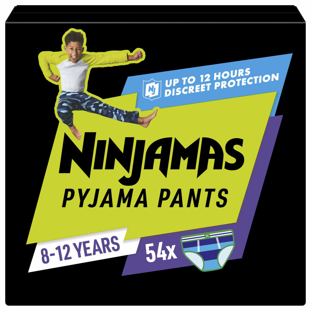 Pampers Ninjamas Maat 8 (8-12 jaar) Jongen 54 stuks