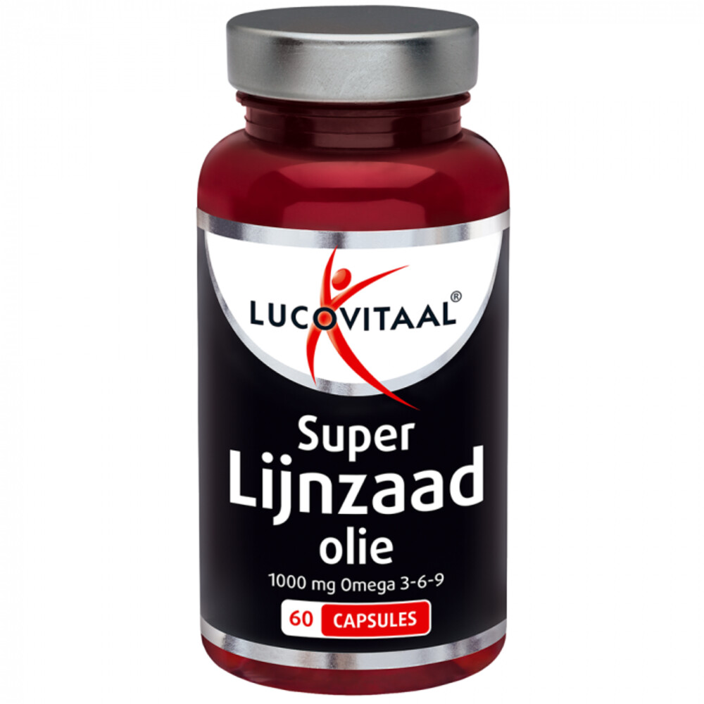 2+2 gratis: Lucovitaal Super Lijnzaad Olie 1000 mg Omega 3-6-9 60 capsules