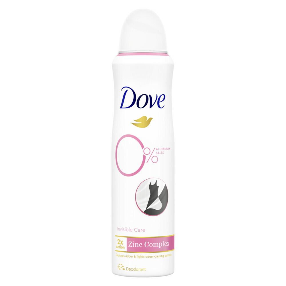 Dove Deodorant Spray 0% Invisible Care 150 ml
