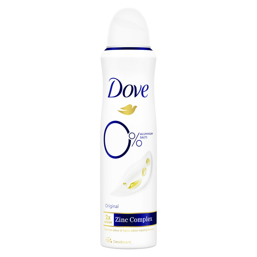 Dove Deodorant 0% Original 150 ml