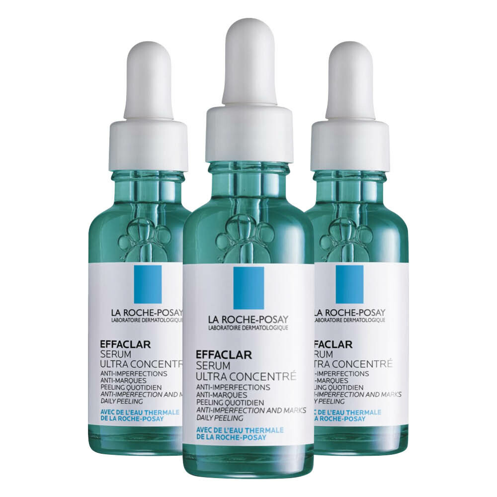 3x La Roche Posay Effaclar Serum Onzuivere Huid 30 ml