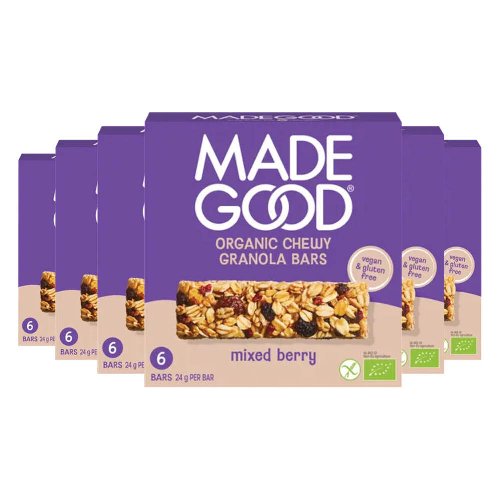 6x MadeGood Granola Repen Mixed Berry Bio 6 stuks