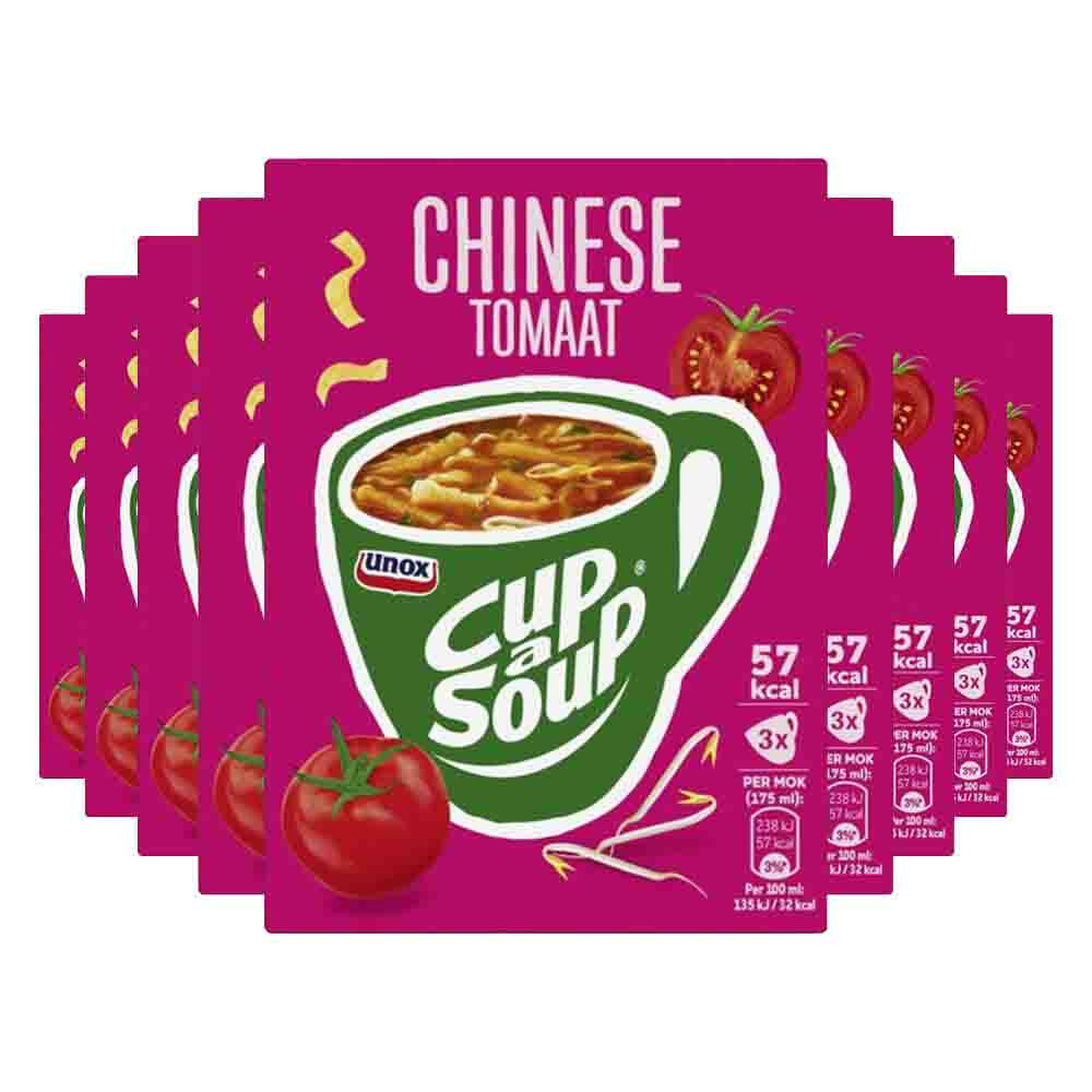 9x Unox Cup-a-Soup Chinese Tomaat 3 x 175 ml