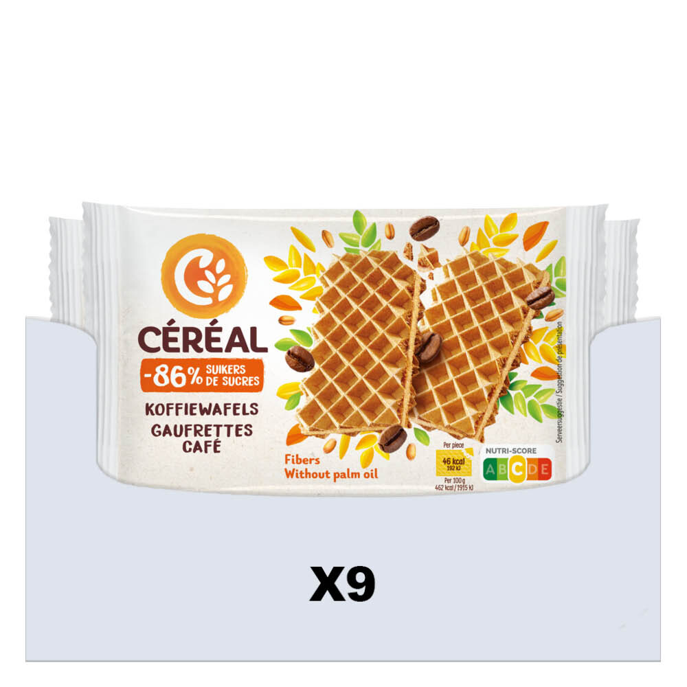 9x Céréal Koffiewafels 90 gr