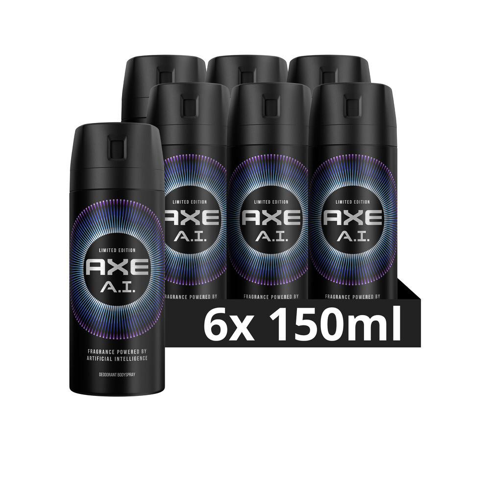6x Axe Deodorant Bodyspray A.I. Fresh 150 ml