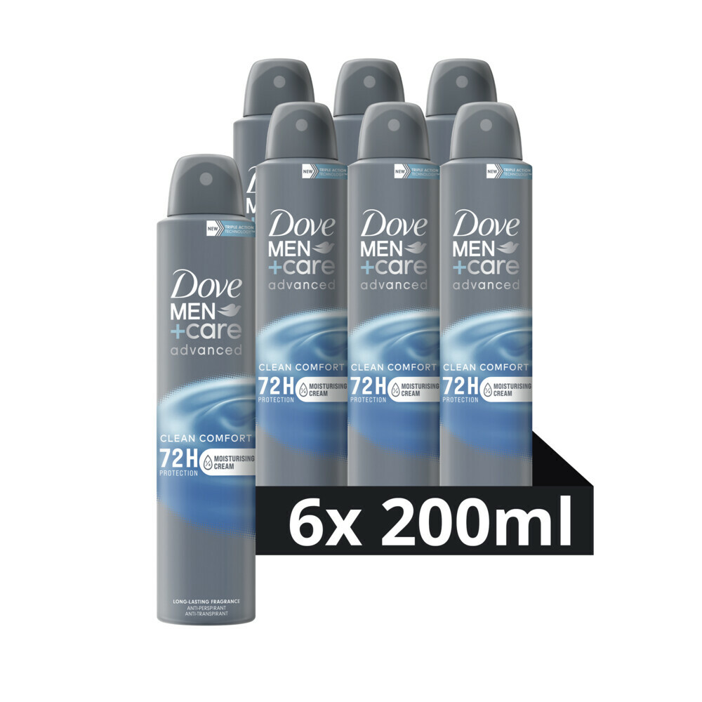 6x Dove Deodorant Men+ Care Clean Comfort 200 ml