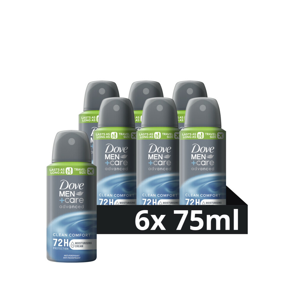 6x Dove Deodorant Men+ Care Clean Comfort 75 ml