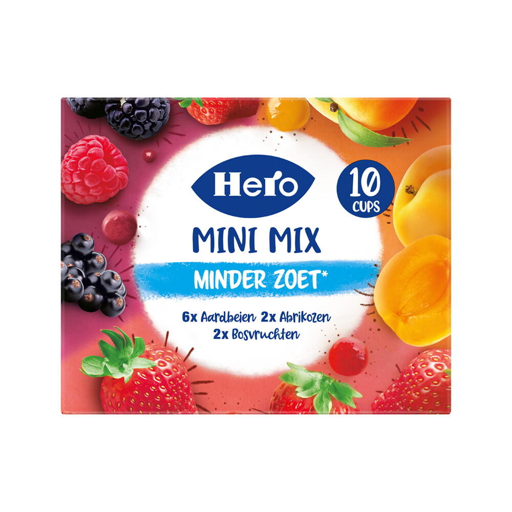 Hero Jam Minder Zoet Variatie Cups 10x20 gr