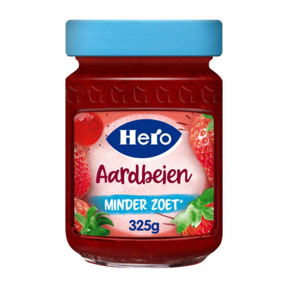 Hero Jam Minder Zoet Aardbeien 325 gr