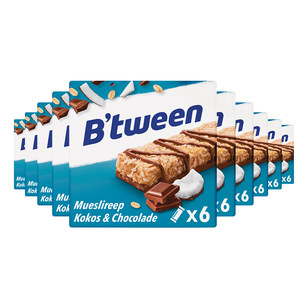 10x Hero B'tween Mueslireep Kokos 6x25 gr