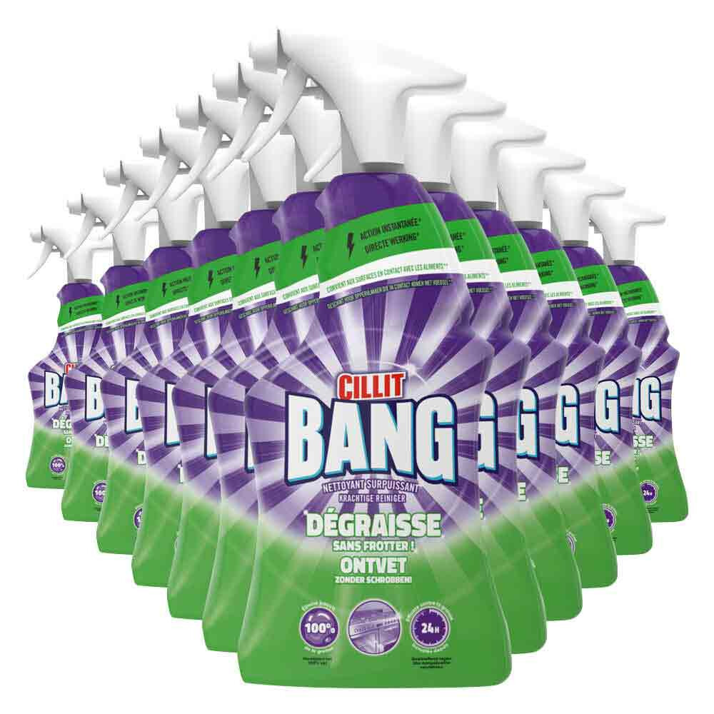 12x Cillit Bang Power Cleaner Schoonmaakspray Universal Ontvetter 750 ml