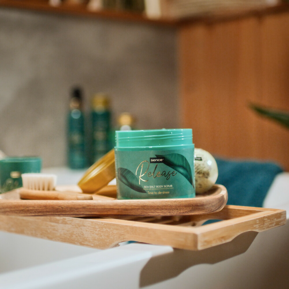 Sence Of Wellness Release Sea Salt Body Scrub Time To DeStress 500 gr