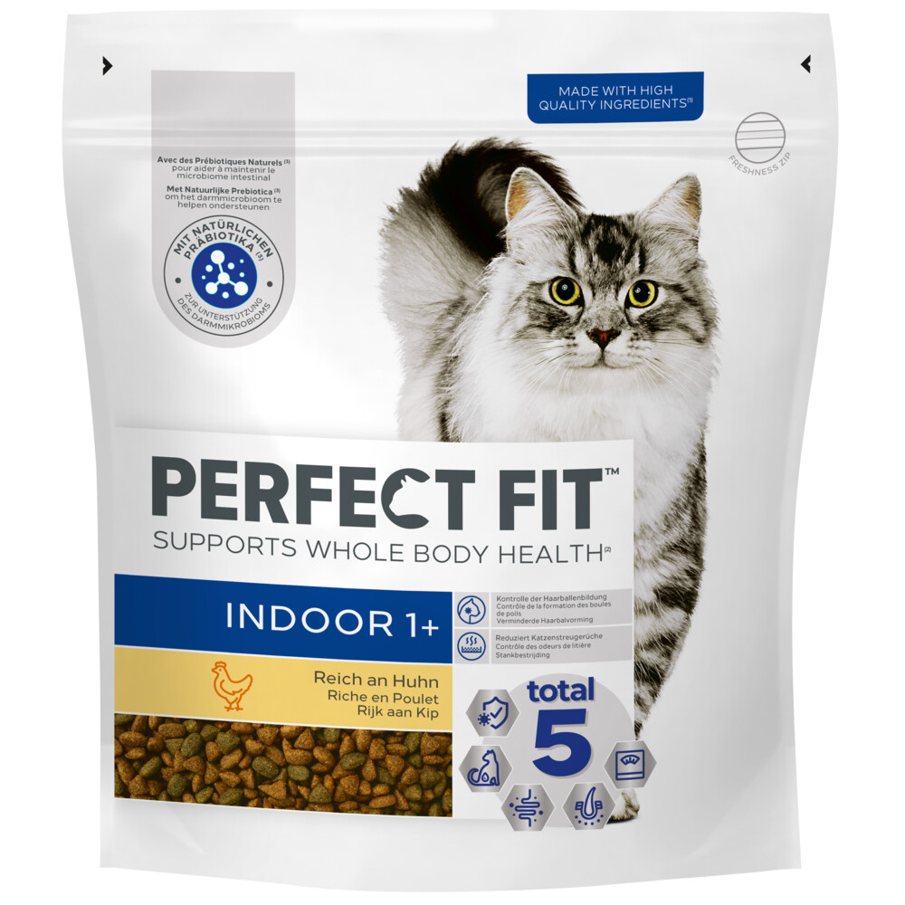 5x Perfect Fit Droogvoer Indoor Kip 1,4 kg