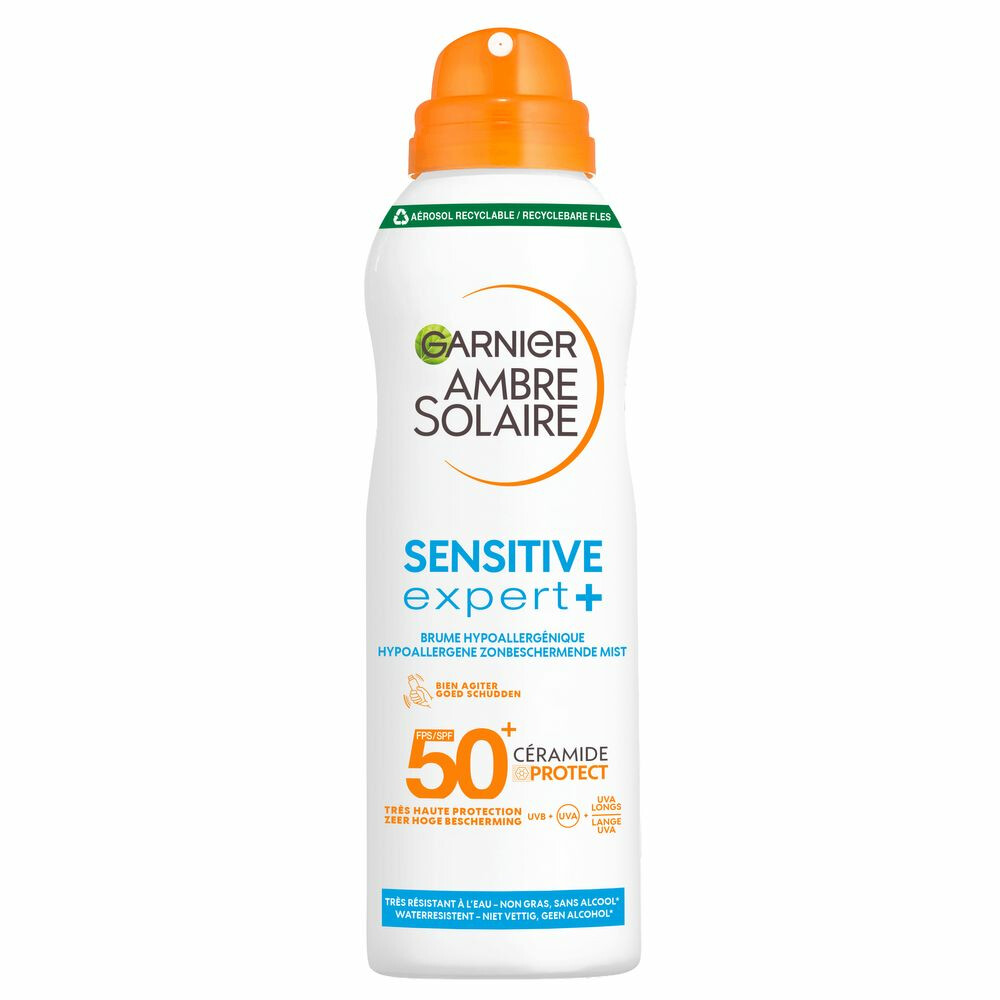 Garnier Ambre Solaire Sensitive Expert+ Beschermende Mist Spray SPF50+ 150 ml