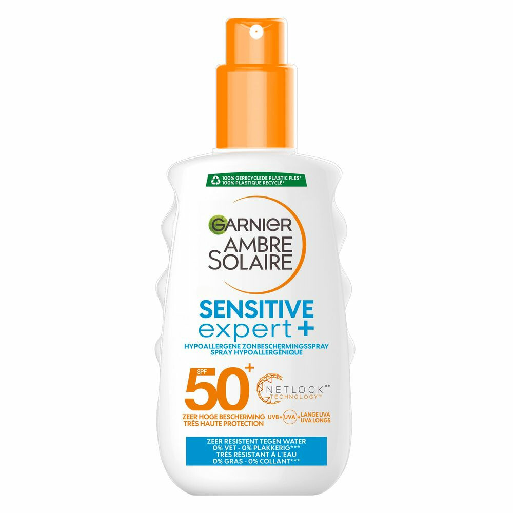 Garnier Ambre Solaire Sensitive Expert+ Zonnebrandspray SPF 50+ 150 ml