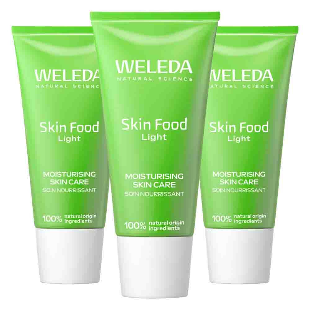 3x WELEDA Skin Food Voedende Crème Light 30 ml