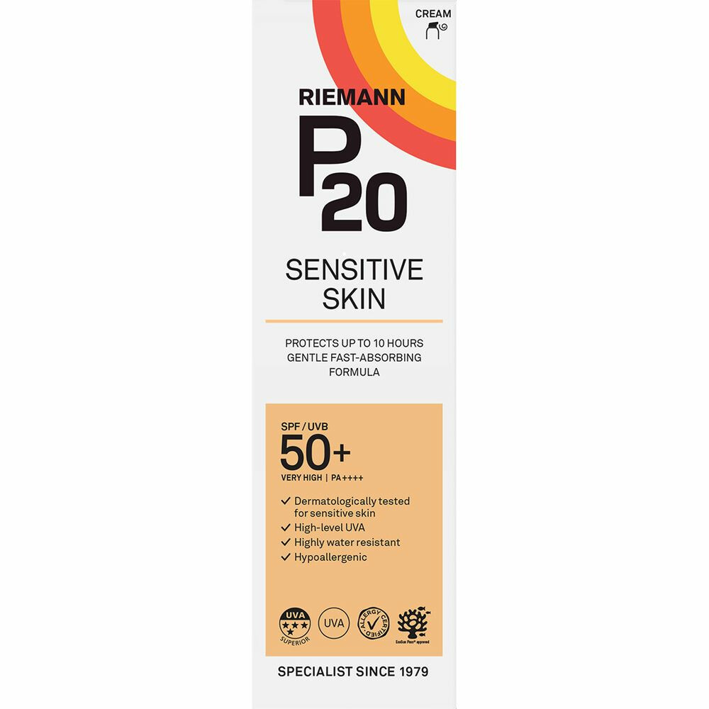 1+1 gratis: P20 Sensitive SPF50+ Lotion 100 ml