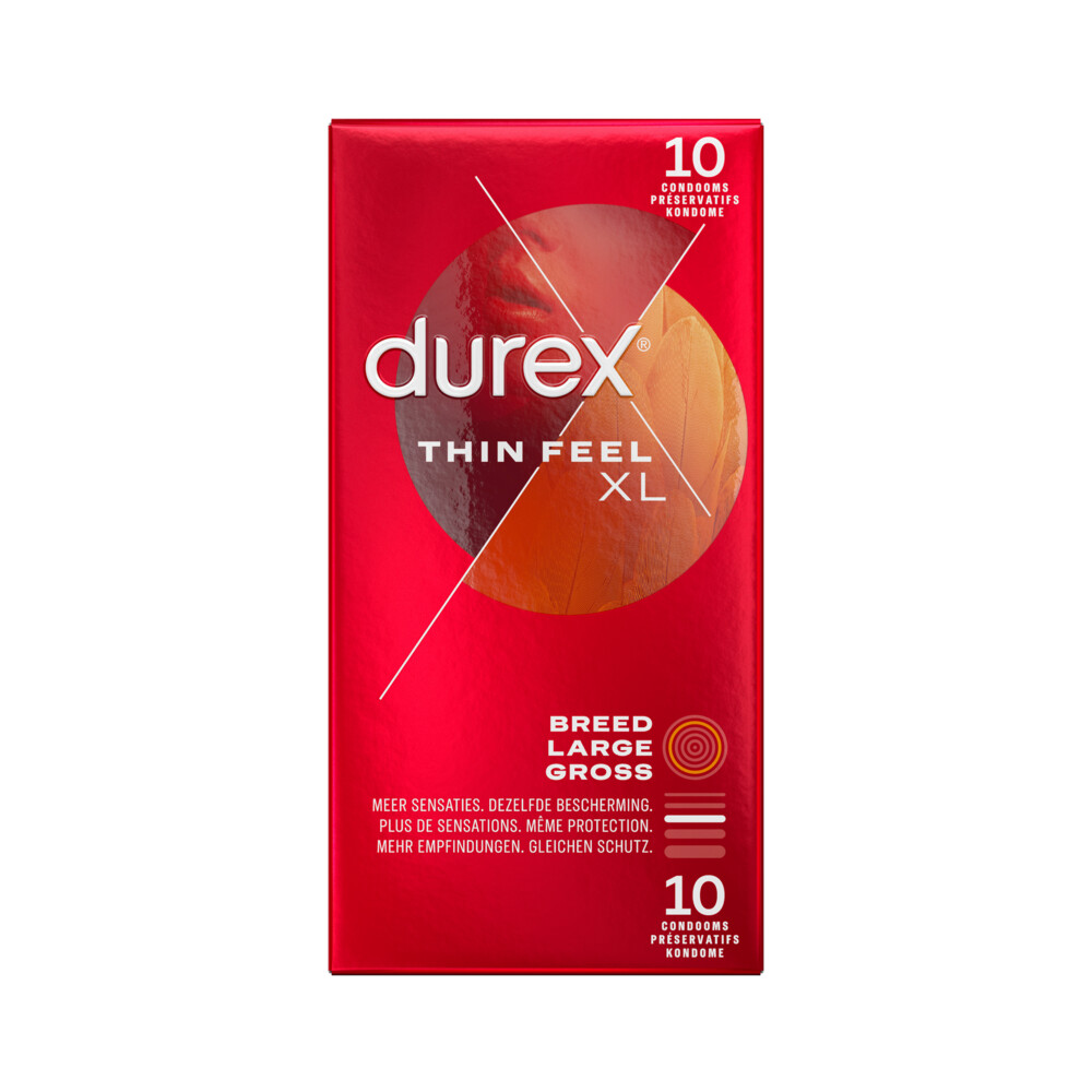 4x Durex Condooms Thin Feel XL 10 stuks
