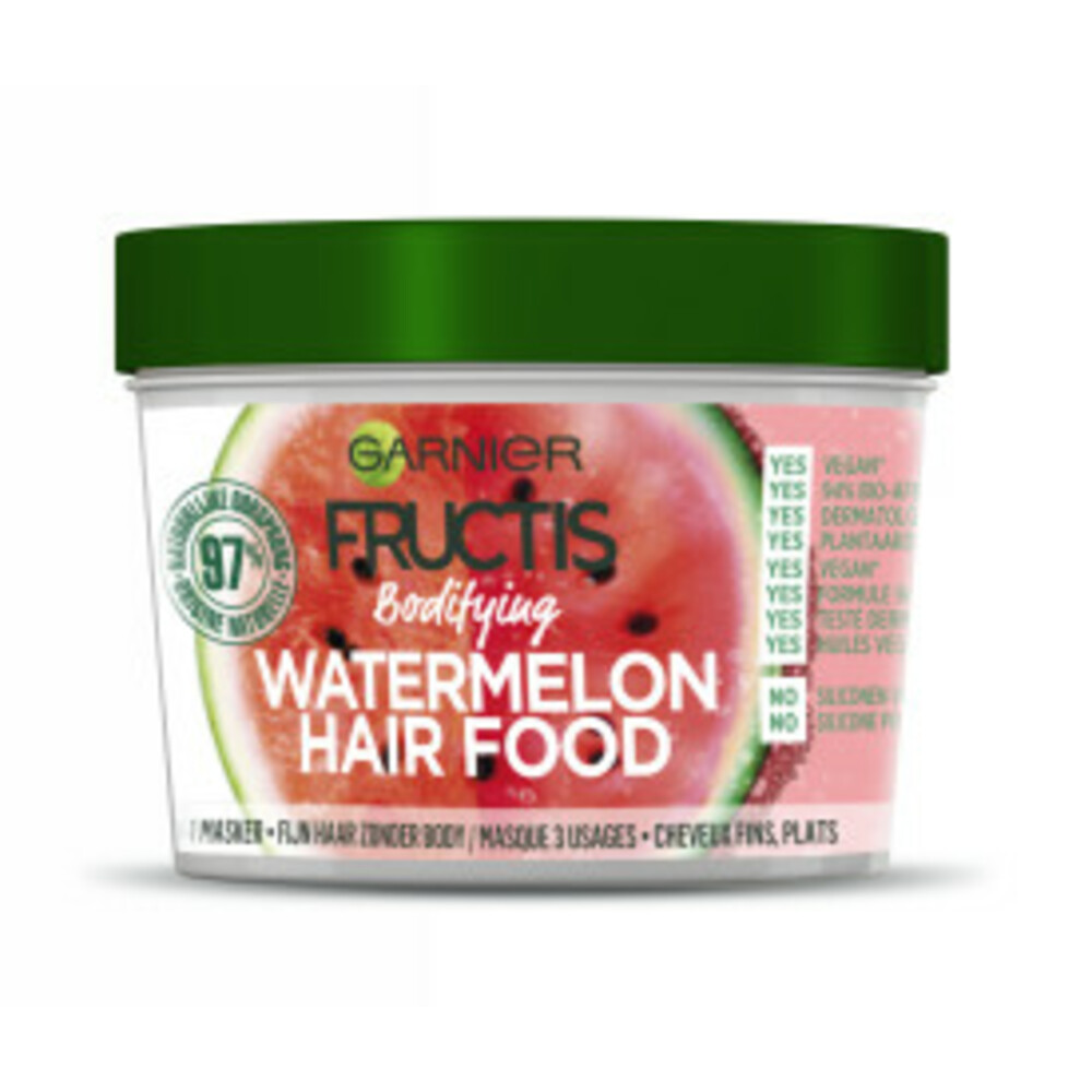 Garnier Fructis Bodifying Watermelon Hair Food 3-in-1 Haarmasker 390 ml