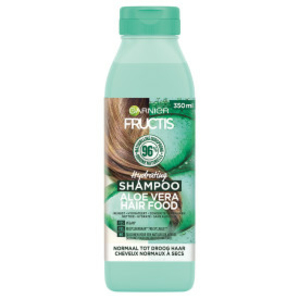 6x Garnier Fructis Hair Food Aloë Vera Shampoo 350 ml