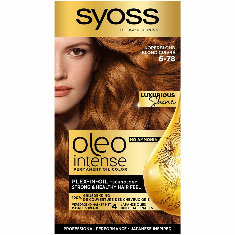 Syoss Oleo Intense 6-78 Koperblond Haarverf