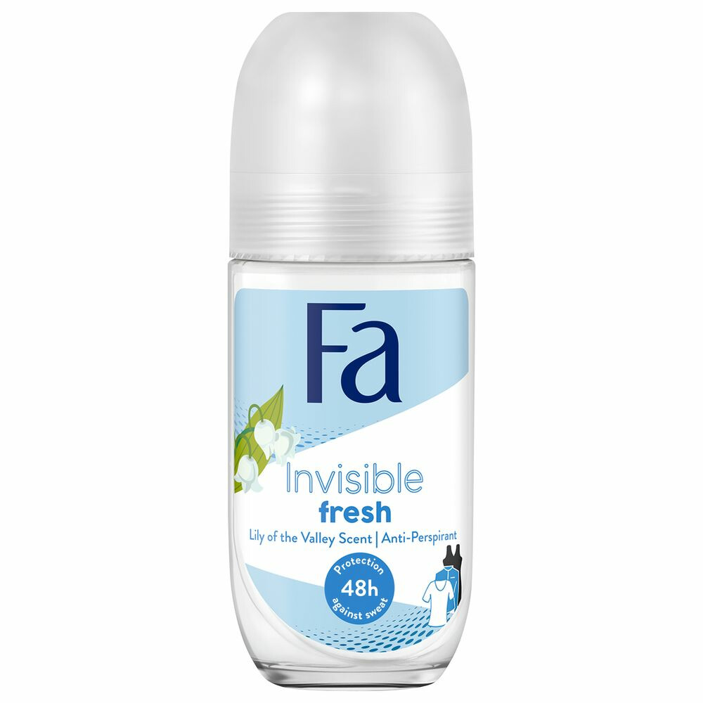 6x Fa Deodorant Roller Invisible Fresh 150 ml