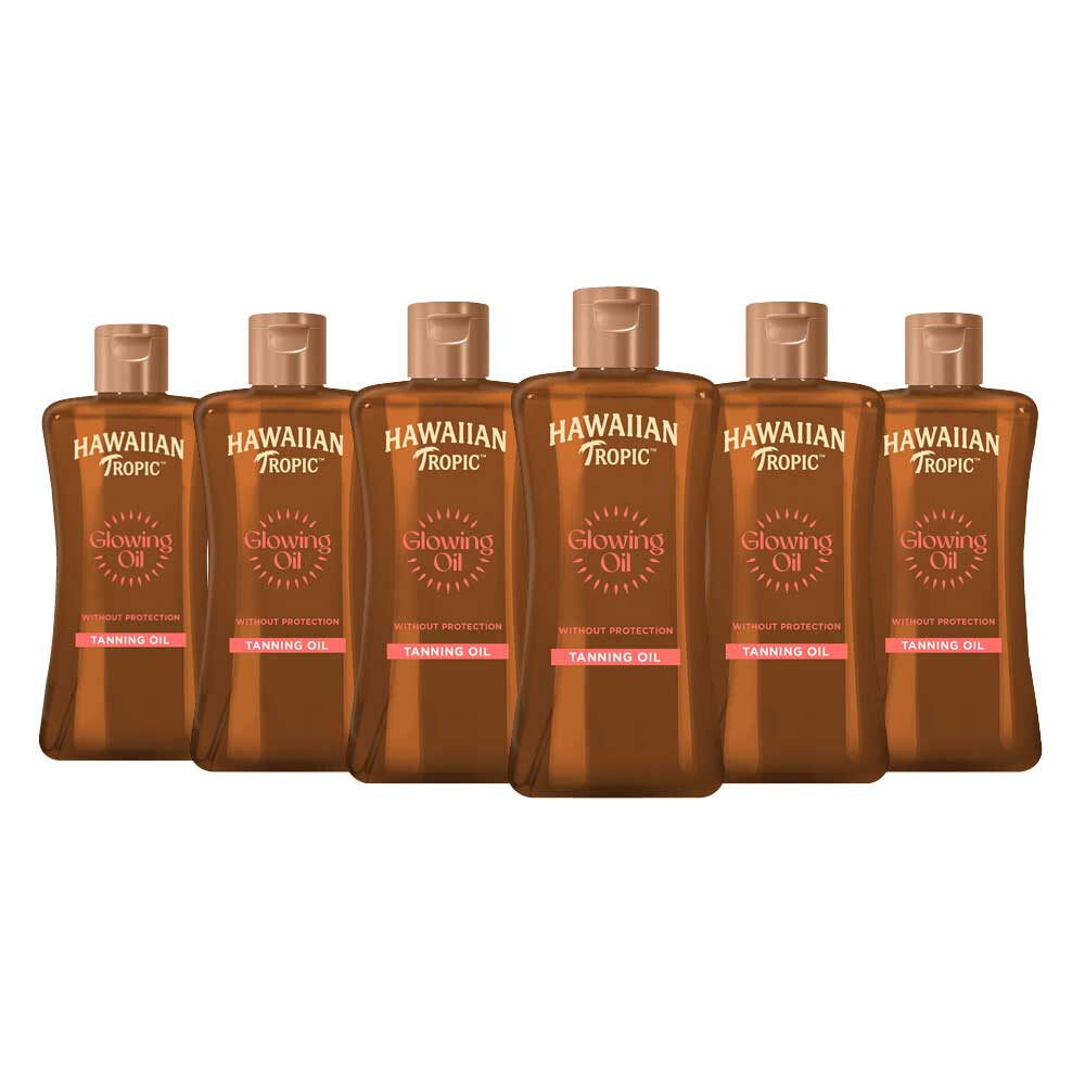 6x Hawaiian Tropic Tanning Oil 200 Ml