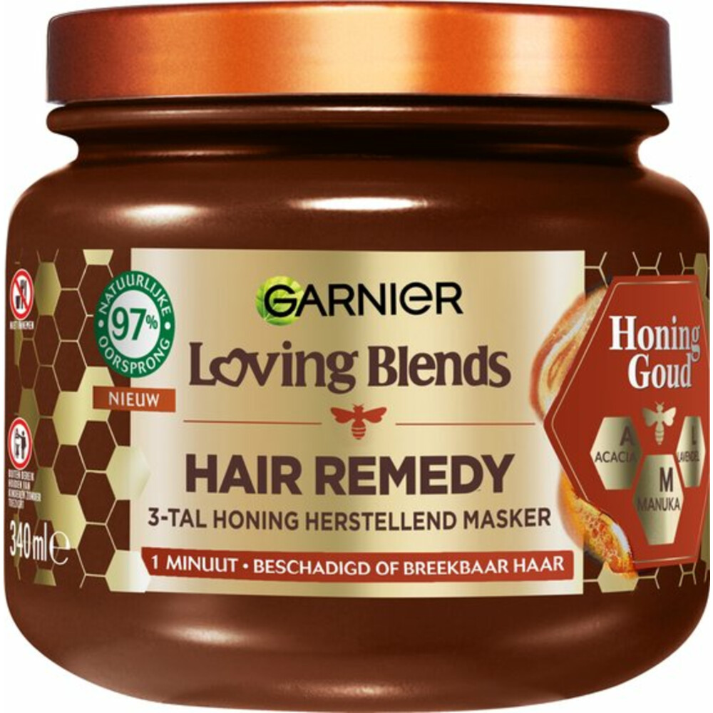 inschakelen Optimisme Kan niet Garnier Loving Blends Haarmasker Honing Goud 340 ml | Plein.nl