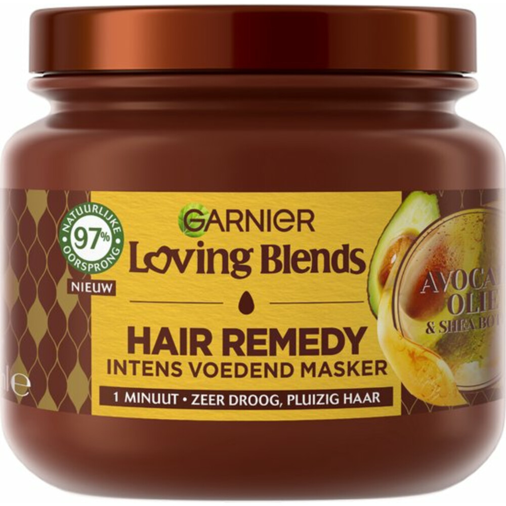 6x Garnier Loving Blends Avocado Olie en Shea Boter Haarmasker 340 ml