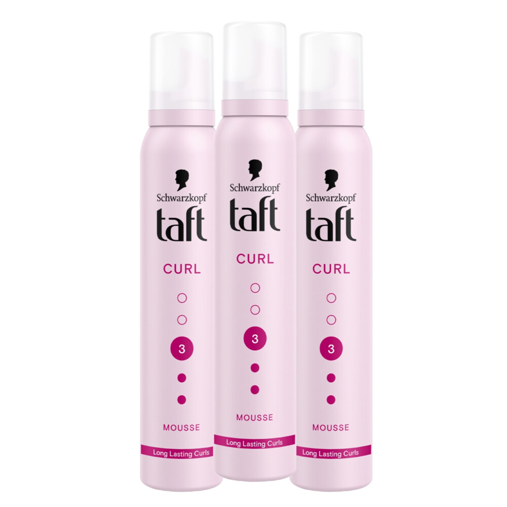 3x Taft Styling Mousse Curl 200 ml