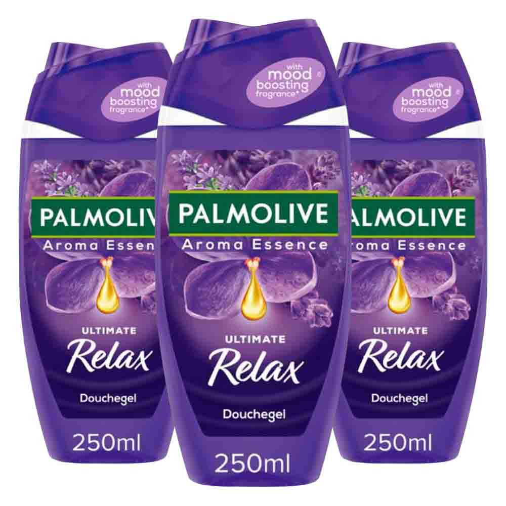3x Palmolive Douchegel Aroma Essence Ultimate Relax 250 ml