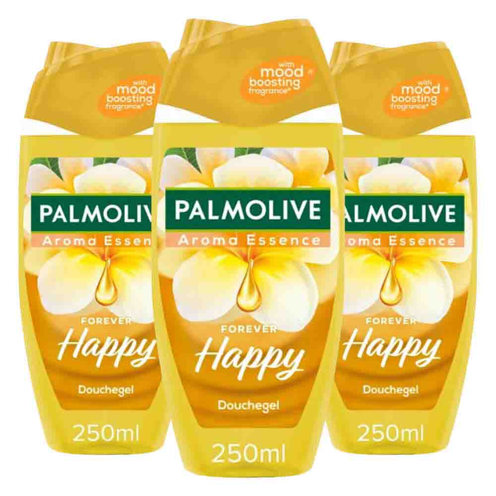 3x Palmolive Douchegel Aroma Essence Forever Happy 250 ml