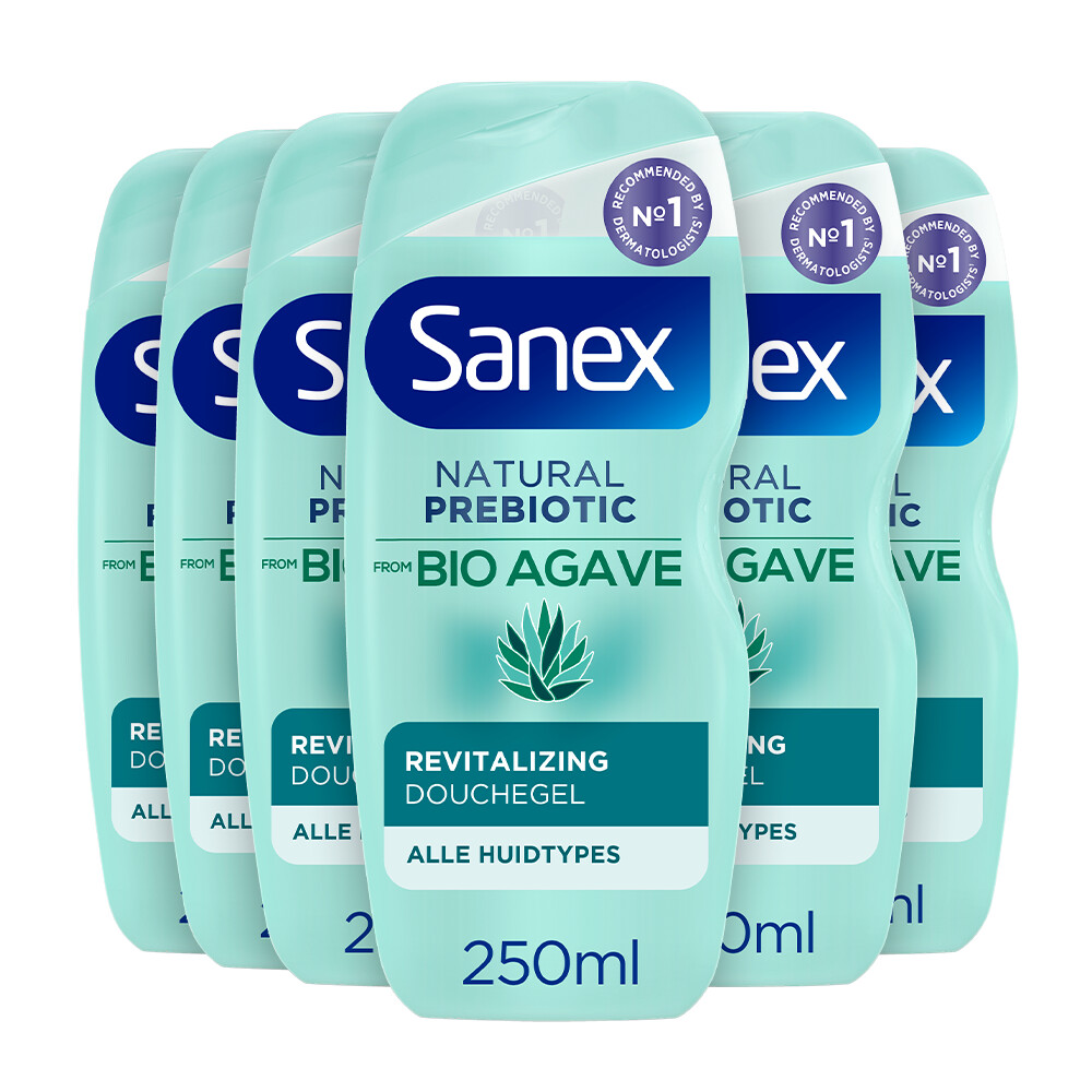 6x Sanex Agave Revitalizing Douchegel 250 ml