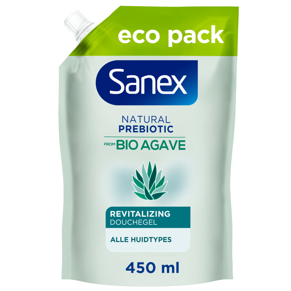 3x Sanex Agave Revitalizing Douchegel Navulling 450 ml