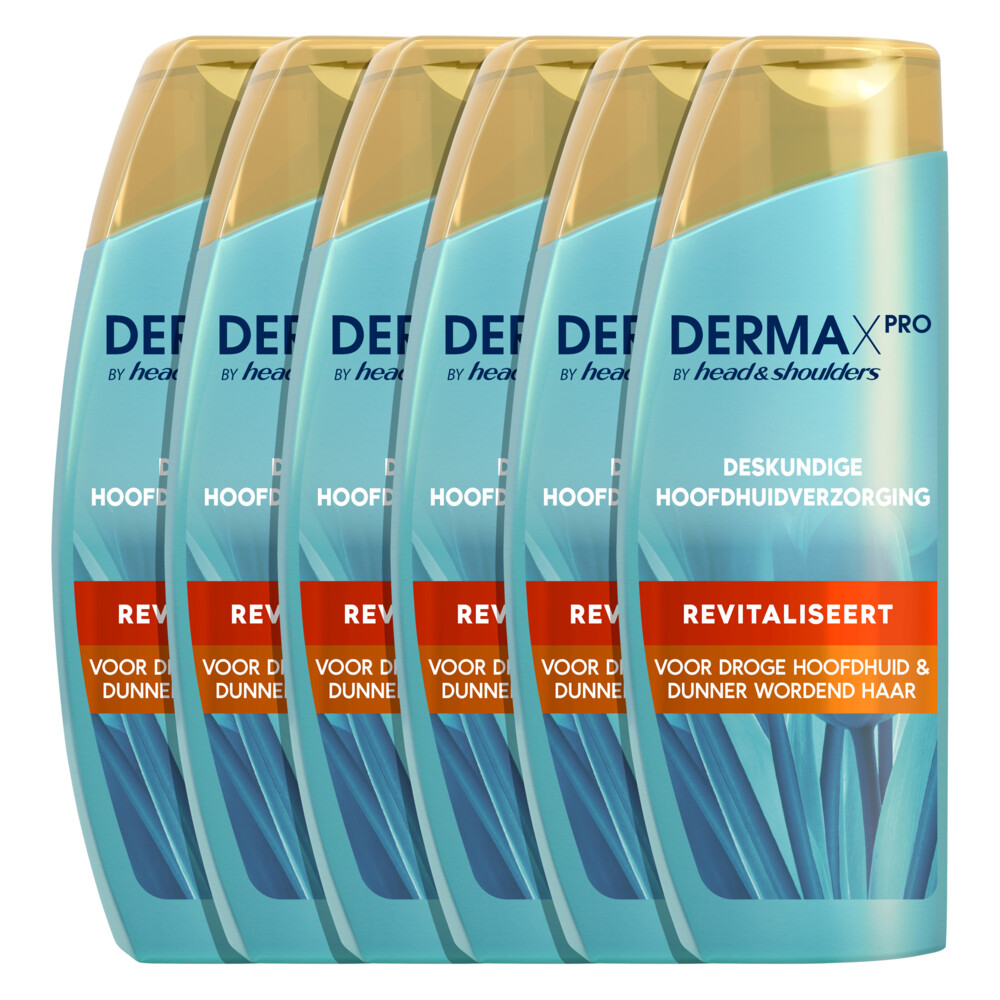 6x Head&Shoulders Anti-roos Shampoo DERMAxPRO 225 ml