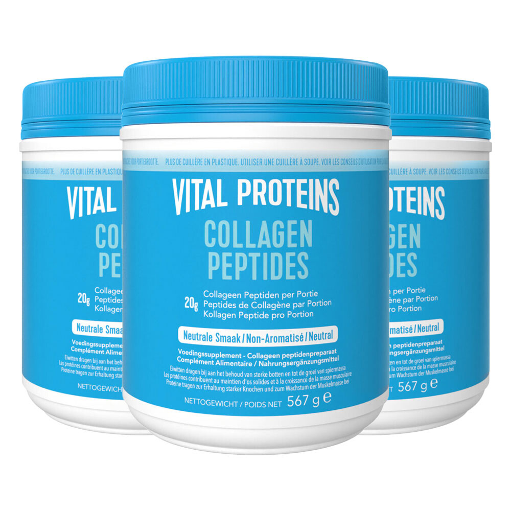 3x Vital Proteins Collageen Peptiden 567 gr