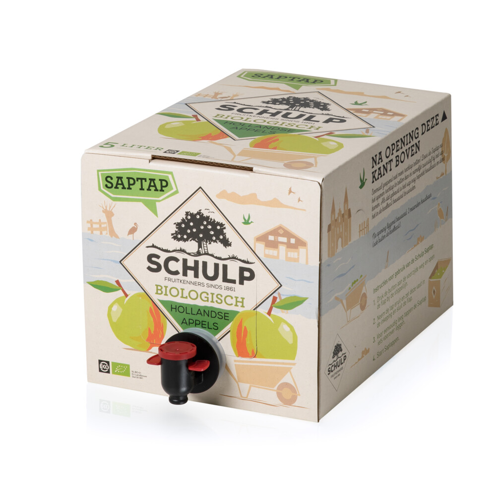 2x Schulp Saptap Appel Biologisch 5 liter