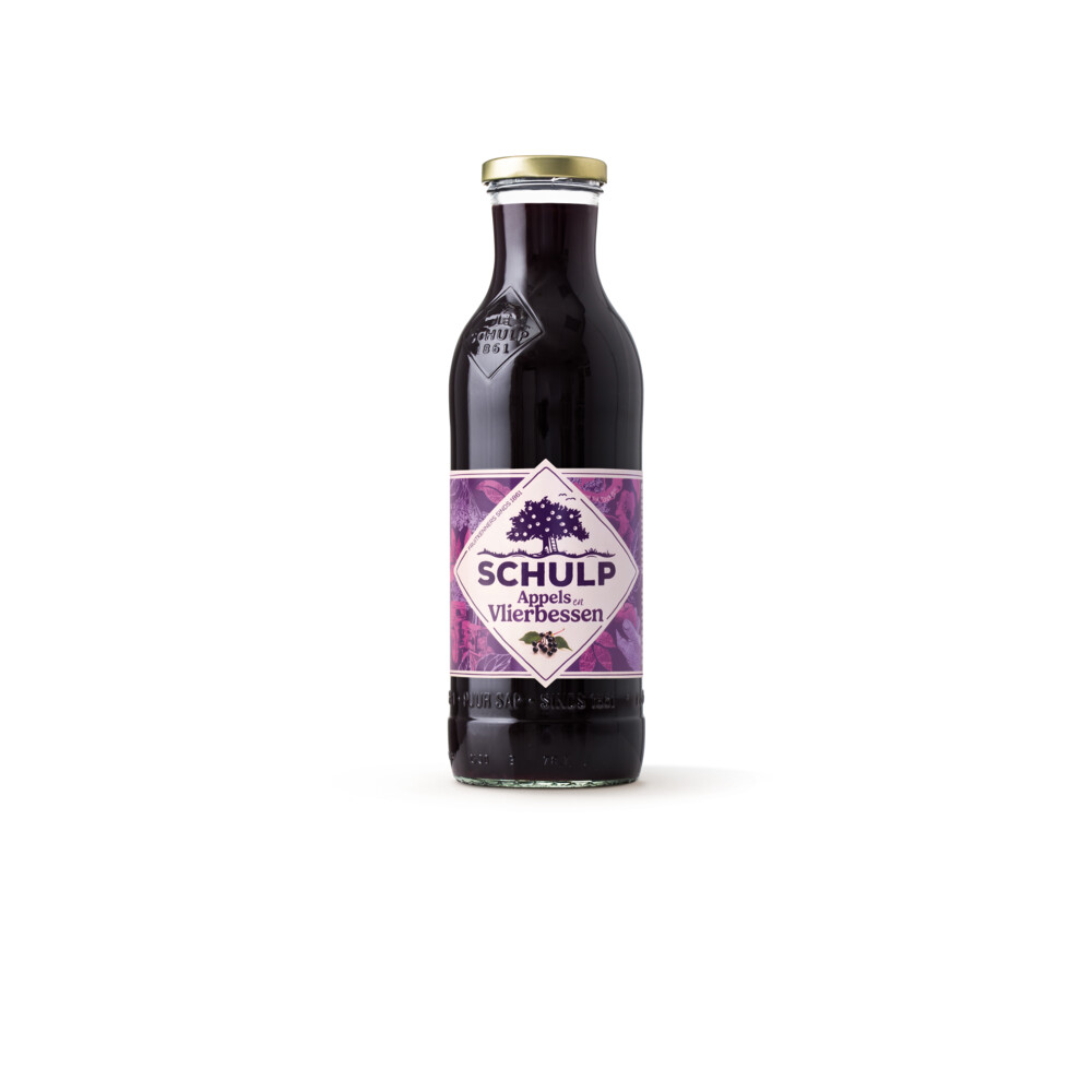 Schulp Appel&Vlierbessensap Ambachtelijk 6 x 0,75 liter